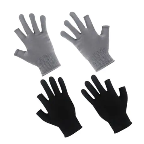 Produktbild: BELLIFFY 2 Paar Nylon Outdoor Handschuhe Für Herren rutschfest Atmungsaktiv Für Fahrradfahren Camping Und Sport