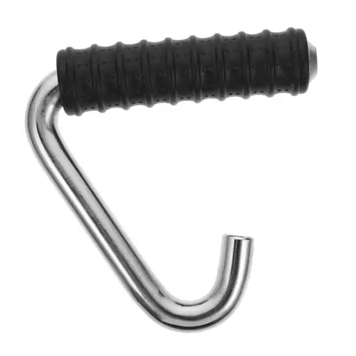 Produktbild: BELLIFFY 2 STK Hakengriff Trainingsgeräte Zugstangengriff Trainieren Spannstangengriff Riemenscheibenbefestigung Griff des Trainingsgeräts Trainingsgriff Rudermaschine Gummierter Griff