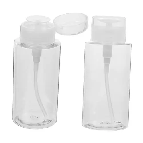 Produktbild: BELLIFFY 2 Stück Multifunktionale Pumpflaschen Flüssigkeitsspender Für Nagellackentferner Seife Und Öl Kunststoff Transparent