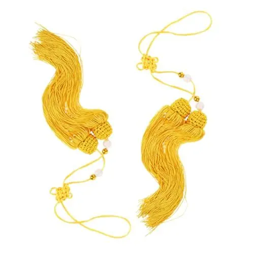 Produktbild: BELLIFFY 2 Stück Und Spike, Kampfsportbedarf, Chinesischer Roter Anhänger, Quaste, Spike, Chinesisches Knotenseil, Neuer Schmuck Hängeorganizer Im Chinesischen Stil, Schwertzubehör,