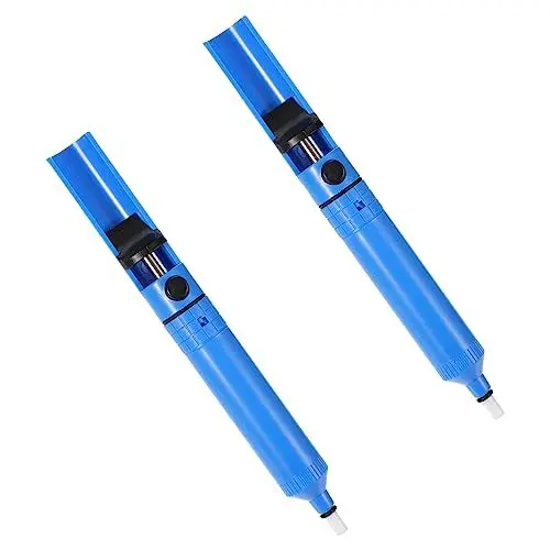 Produktbild: BELLIFFY 2st Saugpistole Handwerkzeug Entlötpumpe Entlötwerkzeug Stift Entlötpumpe Lötsauger Lotentfernungssauger Stift Zum Entfernen Von Lötzinn Handentlötwerkzeug Blue Ptfe