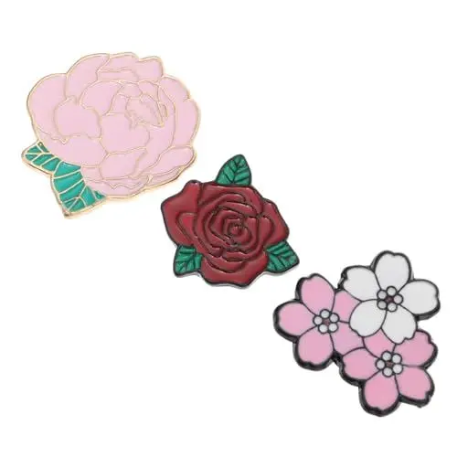 Produktbild: BELLIFFY 3 Stück Umweltfreundliche Blumenabzeichen Für Kleidung Und Schals Pastoraler Stil Modeaccessoires Für Frauen