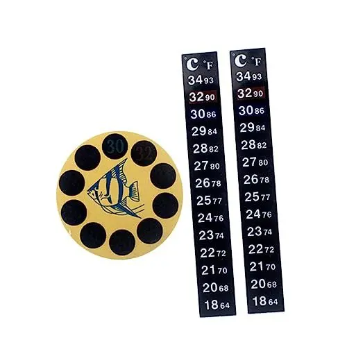 Produktbild: BELLIFFY Aquariumthermometer Patch-thermometer Wasserthermometer Aufkleber Für Aquarien Tragbares Thermometer Zubehör Installieren Verwenden