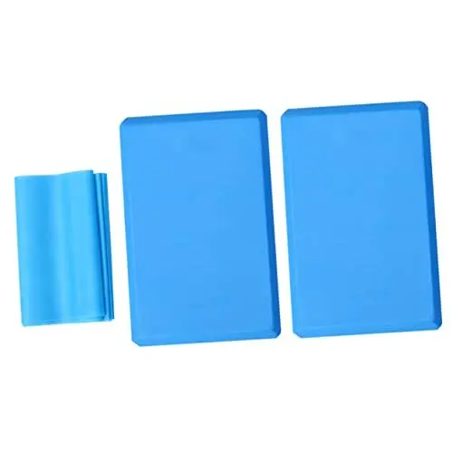 Produktbild: BELLIFFY 3er-Pack Yoga-Block-Set Schaumstoff-Steine ​​für Anfänger Tanz-Requisiten 2 X Steine 1 5 M Zuggurt 8 7 Kg