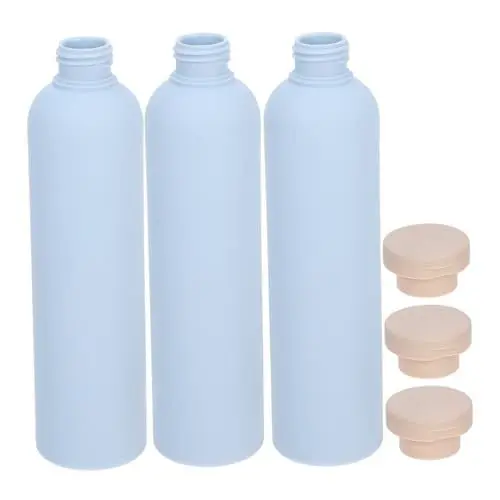 Produktbild: BELLIFFY 3 Stück Nachfüllbare Shampoo Spenderflaschen Leere Lotionsflaschen 260 Ml Kunststoff Pumpflaschen Für Shampoo Lotion Seife Transparent