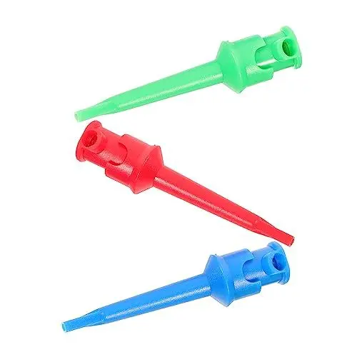 Produktbild: BELLIFFY 3stücke Prüfleitungen Für Multimeter Mini-clips Mit Hakenclip Federhakenclip Für Strommesszangen Und Kfz-inspektion Mit Isolierenden Kunststoffabdeckungen Für Zusätzlichen