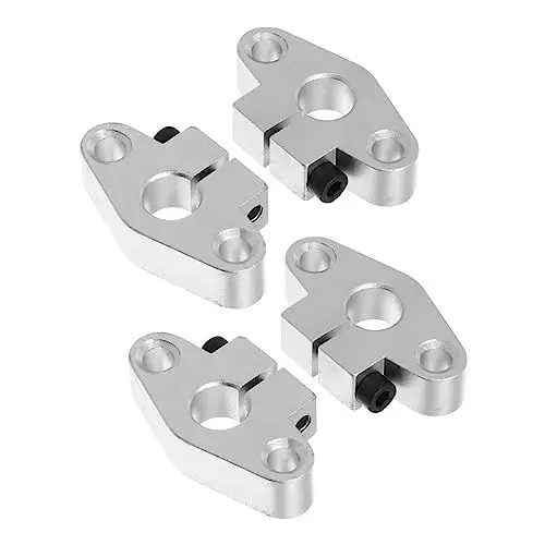 Produktbild: BELLIFFY 4 Stück Linearschienenführungswellenstützen Aluminiumlegierung Lineare Optische Achse Fester Sitz Druckerzubehör Hochpräziser Drehwiderstand 3d-druckerteile