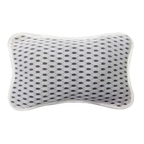 Produktbild: BELLIFFY Netzstruktur Badewannenkissen Ergonomische Kopfstütze Für Nacken Und Rückenschmerzlinderung Langlebiges Polyester Für Entspannende Mit Saugnäpfen Für Sicheren
