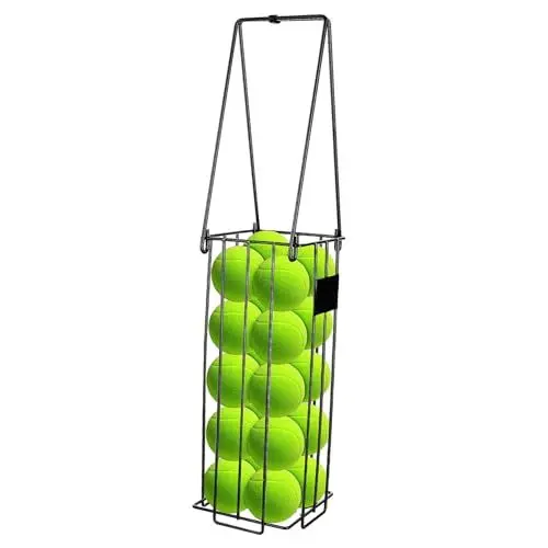 Produktbild: BELLIFFY Ballpflücker Tennisballfänger Pickleball-Picker-Korb Pickleball Retriever Tennisball-auffangkorb Tennisball-Picker Pickleball-Korb Tennisballbehälter Rostfreier Stahl Black
