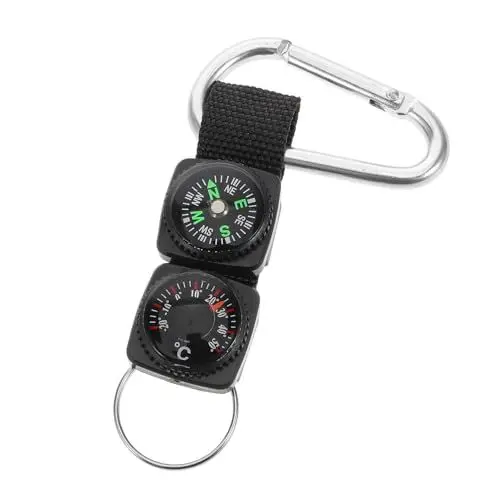 Produktbild: BELLIFFY Wanderuhrarmband Mini-temperaturmessgerät Karabiner Kompaktes Unverzichtbares Outdoor-Werkzeug