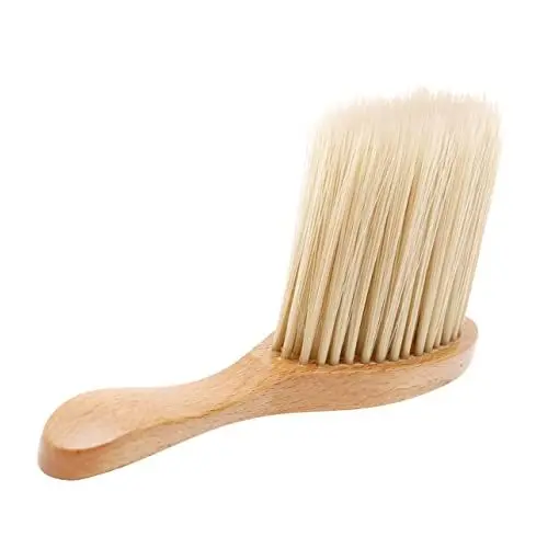 Produktbild: BELLIFFY Haarreinigungsbürste Mit Holzgriff Professioneller Nackenwedel Für Haarschnitte Robuste Haarbürste Für Kaputtes Haar Ideal Für Friseure Und Herren