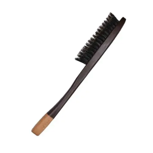 Produktbild: BELLIFFY Herren Haarbürste Holzgriff Entwirrungsbürste Für Männer Borsten Tragbare Haarbürste Für Unterwegs Clipper Haarschneider Zubehör Haartrimmer Pflege