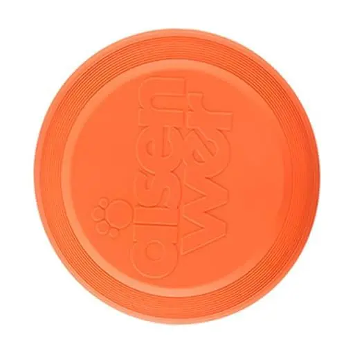 Produktbild: BELLIFFY Hunde- Interactive Dog Toys Dog chew Toy Hunde erziehung Dogs Toys tragbare Wurfscheibe Hund Fliegende Aero-Discs interaktive Wurfscheibe Interaktive Hundescheibe TPU Orange