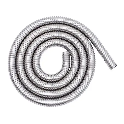 Produktbild: BELLIFFY Kabelschutz Erweiterbarer Gartenschlauch Kabelmuffen-Organizer Drahtseil Kabel-Organizer Draht Kabel Hülsenschutz Kabelbaum Kabelführungshülse Rohrschutz Silver Rostfreier Stahl