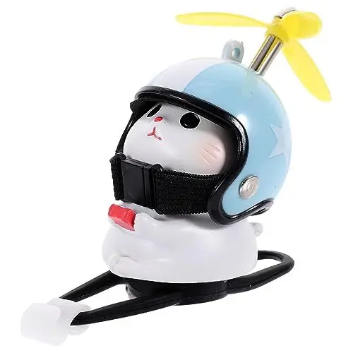 Produktbild: BELLIFFY Fahrrad Dekoration Katzenspielzeug Harz Auto Ornamente Katze Mit Helm