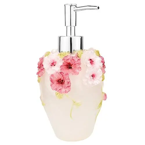 Produktbild: BELLIFFY 300 Ml Leere Quetschflasche Mit Blumenmuster Nachfüllbar Tragbarer Spender Für Shampoo Duschgel Wasser