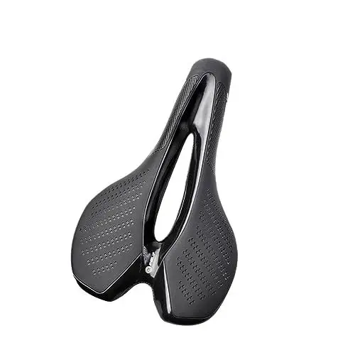 Produktbild: BELLIFFY Pu Weiche Sattelunterlage Mountainbike Komfortable Sitz Sattel Radfahren Sport Kissen Matte Für Fahrrad (schwarz)
