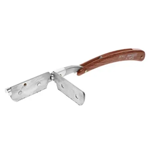 Produktbild: BELLIFFY Rasiermesser Mit Holzmaserung Ergonomischem Griff Für Gründliche Rasur Aus Gutem Material Gefertigt Rustikal Und Langlebig