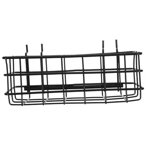 Produktbild: BELLIFFY Steckbrettkorb wandbordregal werkzeug aufhängung garage zubehör werkstattzubehör Schreibtisch-Organizer quadratische Körbe Steckbrettkörbe Körbchen-Organizer für Steckbretter Eisen