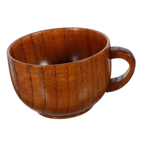 Produktbild: BELLIFFY Holzbecher Multifunktionaler Wasserbecher Frühstückskaffeetasse Holzbecher Wasserbecher 200 Ml