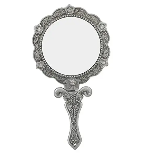 Produktbild: BELLIFFY Faltbarer Handspiegel Im Vintage-Stil Tragbarer Reise-Make-up-Spiegel Rückseite Aus Sicherem Material