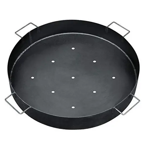 Produktbild: bellissa – Kohlenschale für Gabionen-Feuerstellen & Schwenkgrills 65x10cm – Robuste Feuerschale aus emailliertem Stahlblech - Grillschale perfekt für Holzkohle & Holz – Hitzebeständig & wetterfest