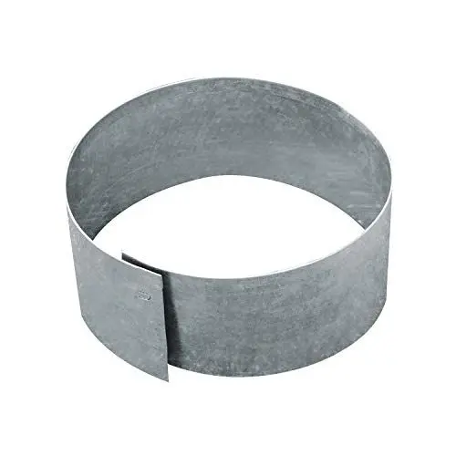 Produktbild: bellissa – Rasenkante Metall verzinkt rund 40x13 cm - Baumring Rasenbegrenzung aus wetterfestem Material für saubere Rasen- & Beetabgrenzung - Beeteinfassung Pflanzring Kreis robust & langlebig