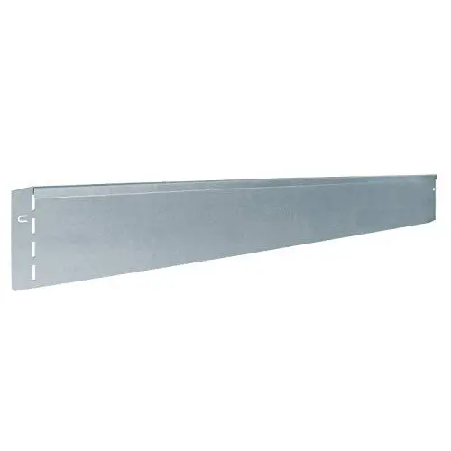 Produktbild: bellissa Rasenkante aus Metall - 99680 - Stahlblech feuerverzinkt, silberfarbig - 118 x 13 cm, Nutzlänge 1,15 m - Mit patentierter Verbindungstechnik