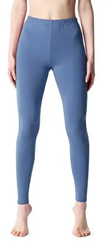 Produktbild: Bellivalini Damen Lange Leggings aus Viskose BLV50-203 (Jeans, L)