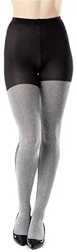 Produktbild: Bellivalini Damen Strumpfhose aus Baumwolle BLV-1118 (Schwarz Melange, S)