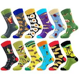 Produktbild: Belloxis Bunte Socken Herren 43-46 Baumwolle Motiv Socken Kuschelsocken Socken Wadenstrümpfe Socken Geschenke für Männer