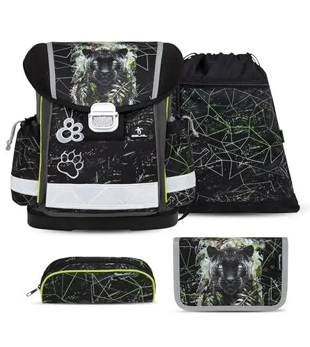 Produktbild: Belmil Classy Schulranzen Set 4 - teilig (403-13/AG/S) (Black Panther)