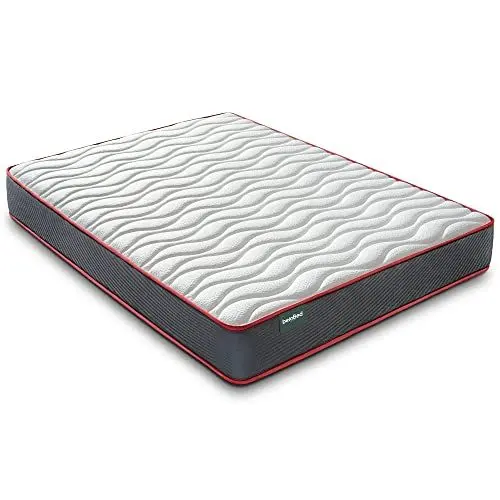Produktbild: beloBed Matratzen 90x190 Memory Foam Matratze. Matratze 90 x 190 cm, wendbar, Höhe 18 cm, mittlere Härte, widerstandsfähig, atmungsaktiv, gerollt, bequem, grau ComfortFusion