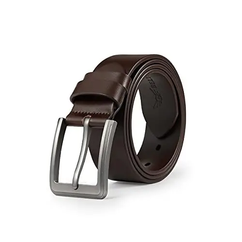 Produktbild: BELTER Gürtel Herren Ledergürtel Herrengürtel 110cm-160cm Übergröße Anzuggürtel Jeansgürtel 100% Echtleder 3.8cm für Männer Schwarz & Braun (110cm, Braun)