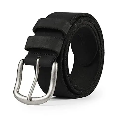 Produktbild: BELTER Ledergürtel Herren Gürtel Echter Leder Jeans-Gürtel für Männer,38mm Breite mit Geschenkbox (110cm, Schwarz)