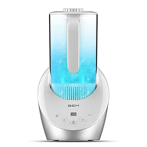 Produktbild: BEM Tornado Hydrogenkanne Wasserstoffaufbereiter für Trinkwasser 1500ml, Hydrogen, Wasserstoffwasser, H2-Ionen, Wasserstoffgenerator mit Sauerstoffanreicherung Magnetisierung Selbstreinigung