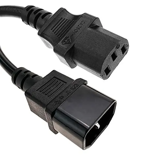 Produktbild: BeMatik - Netzkabel Stromkabel IEC-60320 C13 bis C14 5m