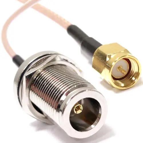 Produktbild: BeMatik - RG316 Koaxialkabel SMA-Stecker auf N-Buchse 20cm