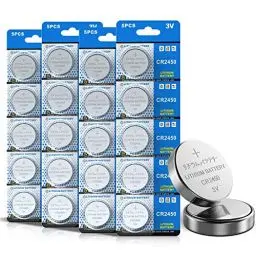 Produktbild: Bemb Lucky 3V Lithium-Knopfzelle CR2450 Batterien, 20er Votivkerzen, Teelichter, Video, Computer, Rechner, IC-Karten, elektrische Produkte