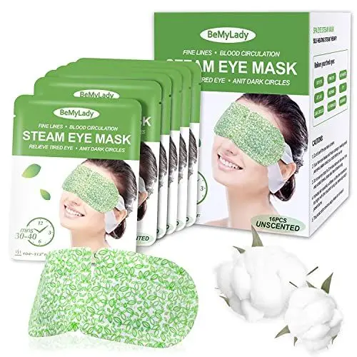Produktbild: BeMyLady Augenmaske Wärmend Schlafmaske16Pcs Dampf Augen Maske für Augenermüdung Augenringe, Migräne, lidrandpflege, Entspannung für die Augen und den Kärper(Unparfümiert)