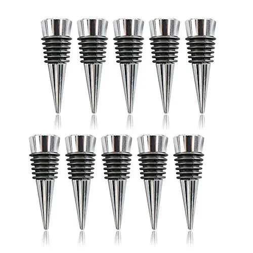 Produktbild: Benefischl 10 SttCke Weinstopfen, Wiederverwendbare Dekorative WeinflaschenverschllSse Weinsparstopper Set ffr Party, Hochzeit, KKChe, Bar, Geschenk