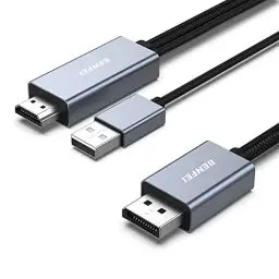 Produktbild: BENFEI HDMI auf DisplayPort Kabel 1,8 M, HDMI auf DisplayPort Monitor kompatibel mit PC Grafikkarte Laptop PS5 Xbox One (360) unterstützt 4K@60Hz 2K@144Hz 1080P@165Hz