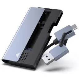 Produktbild: BENFEI M.2 NVME SATA SSD Gehäuse, 10 Gbit/s USB Typ-C/Typ-A zu NVME PCI-E SATA M-Key/(B+M) Key Solid State Laufwerksgehäuse, unterstützt UASP Trim für NVME/SATA SSDs 2242/2260 /2280