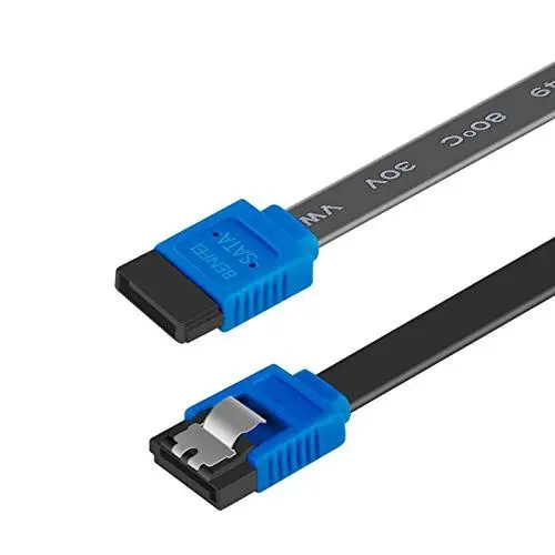 Produktbild: BENFEI SATA III Kabel, 1 Stück, 6Gbps, gerade, HDD- SDD-Datenkabel mit Arretierung, 45,7 cm für SATA HDD, SSD, CD-Treiber, CD-Writer,Blau