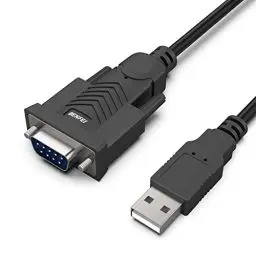 Produktbild: BENFEI USB auf RS232 Seriell Kabel mit Schraube 1,8M, Seriell USB auf RS-232 (9 Pin) DB9 mit PL2303 Prolific Chipsatz, Kompatibel fur Windows 11/10/8.1/8/7, Mac OS X 10.6 und höher (NOT VGA)