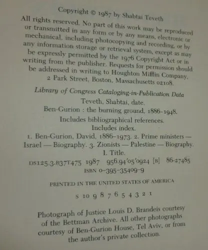Produktbild: Ben-Gurion: The Burning Ground, 1886-1948
