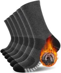 Produktbild: Benirap Socken Herren Damen 43-46 35-38, Winter Warme Wandersocken Baumwolle Sportsocken Atmungsaktiv Arbeitssocken 39-42 47-50 47-49 Laufsocken Verstärkte Sneaker Socken Fahrradsocken