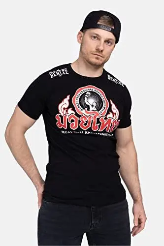 Produktbild: BENLEE Rocky Marciano Herren Men Slim Fit T-Shirt Thailand, Schwarz, S