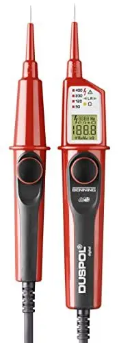 Produktbild: BENNING DUSPOL digital Digitaler True RMS Spannungsprüfer (Prüfart 2-polig, Spannungsmessbereich 1 V - 1000 V AC/ 1200 V DC, Durchgangsprüfung) 50263