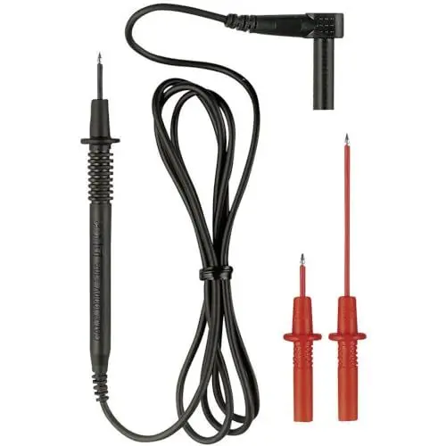 Produktbild: Benning 044119 Sicherheits-Messleitungs-Set Lamellenstecker 4 mm Prüfspitze 1.00 m Schwarz 1 St.